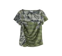 Next Chemisier beige clair / gris clair / vert, Taille 5XL