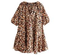 Next Chemisier beige / marron / noir, Taille M