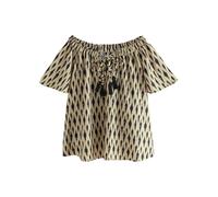 Next Chemisier beige / marron / noir, Taille XXL