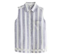 Next Chemisier bleu clair / blanc, Taille XXXL