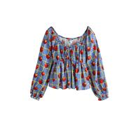 Next Chemisier bleu fumé / jaune clair / rouge / rouge foncé, Taille M