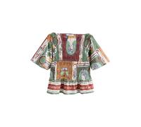 Next Chemisier bleu / marron / vert / blanc, Taille XXL