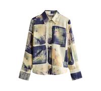 Next Chemisier camel / écru / marine / olive, Taille 4XL