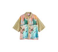 Next Chemisier crème / aqua / olive / rose ancienne, Taille 7XL