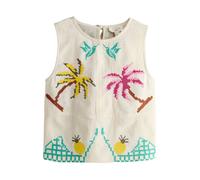 Next Chemisier écru / turquoise / jaune / rose, Taille 6XL