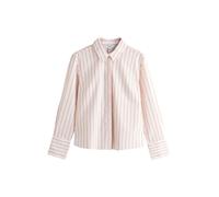 Next Chemise extensible ajustée Essential à manches longues Rayé rose/marron EU 42 Petite (UK 14 P)
