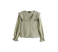 Next Chemisier gris / vert clair / orange clair / blanc, Taille XXL