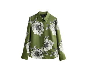 Next Chemisier kiwi / noir / blanc, Taille 5XL