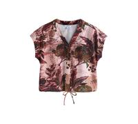 Next Chemisier marron / vert / rose / magenta, Taille 4XL