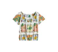 Next Chemisier moutarde / vert / orange / blanc, Taille 4XL