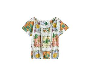 Next Chemisier moutarde / vert / orange / blanc, Taille L