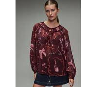 Next Chemisier rose ancienne / bourgogne / blanc, Taille 4XS