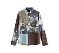 Next Chemisier saphir / bleu clair / chocolat / olive, Taille XXXL