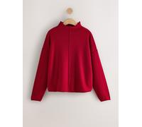 Next Cherry Red 100% Cashmere N. Premium Roll Edge Jumper