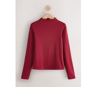 Next Cherry Red High Neck Long Sleeve Top