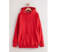 Next Cherry Red Relaxed Fit Longline Hoodie
