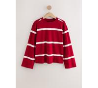Next Cherry Red Relaxed Long Sleeve Crew Neck T-Shirt