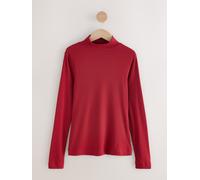 Next Cherry Red Ribbed High Neck Long Sleeve T-Shirt
