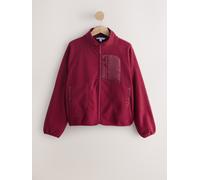 Next Cherry Red Zip Through Sports Fleece