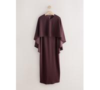 Next Chocolate Brown Cape Maxi Dress Chocolate Brown EU 50 (UK 22)