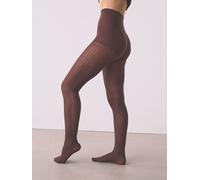 Next Chocolate Brown Dogstooth Pattern Tights 1 Pack
