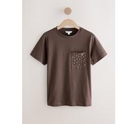 Next Chocolate Brown Embellished Pocket T-Shirt