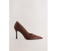 Next Chocolate Brown Forever Comfort Satin Pointed Toe Court Heels Chocolate Brown EU 40 (UK 6.5)