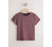 Next Chocolate Brown Logo Soft Touch Slinky Crew Neck Short Sleeve T-Shirt