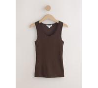 Next Chocolate Brown Thermal Maximum Warmth Cosy Pointelle Vest