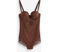 Next Chocolate Nude Firm Tummy Control Cupped Lace Body