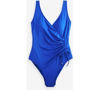 Next Cobalt Blue Ruched Side Tummy Shaping Control Swimsuit