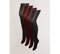 Next Collants opaques 40 Denier 4 Paquet Noir L (FR 46-48)