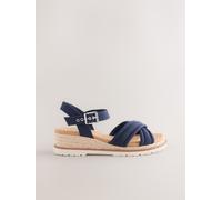 next Compensées croisées Forever Comfort bleu EU 38 (UK 5)