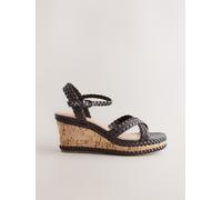 next Compensées croisées tressées Forever Comfort Brun EU 37.5 (UK 4.5)