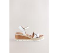 next Compensées en cuir découpé au laser Forever Comfort pâle EU 42 (UK 8)