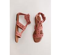 Next Coral Pink Forever Comfort Raffia Gladiators Sandals