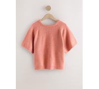 Next Coral Pink Twist Back Knitted Poncho