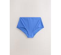 Next Cornflower Blue High Waist High Leg Bikini Bottoms