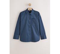 next Cotton Sateen Long Sleeve Shirt bleu FR 46 (EU 44)