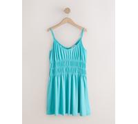 Next Courte robe froncée en jersey Bleu aqua 46