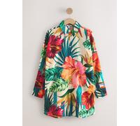 Next Vêtement de plage beige clair / vert / orange / rouge, Taille 40