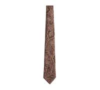 Next Cravate 'Signature' beige / marron / éosine, Taille One Size