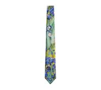 Next Cravate 'Van Gogh' bleu marine / jaune / vert, Taille One Size