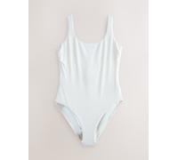 Next Cream Crinkle Bow Back Tummy Control Scoop Swimsuit