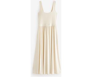 Next Cream Jersey Waisted Summer Dress Cream EU 50 (UK 22)