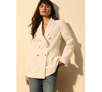 Next Cream Military Double Breasted Blazer