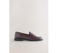Next Croc Berry Red Forever Comfort Trim Hardware Round Toe Loafers Croc Berry Red EU 41 (UK 7)
