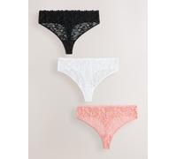 Next Culotte invisible à dentelle frontale sans marques de sous-vêtements 3 Pack Noir FR 38 (EU 36)