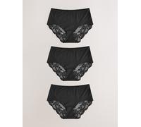 next Culotte invisible à dos en dentelle, sans marques de sous-vêtements 3 Pack Noir FR 48 (EU 46)