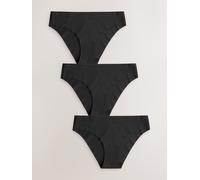 Next Culotte invisible confort sans VPL 3 Pack Noir FR 44 (EU 42)